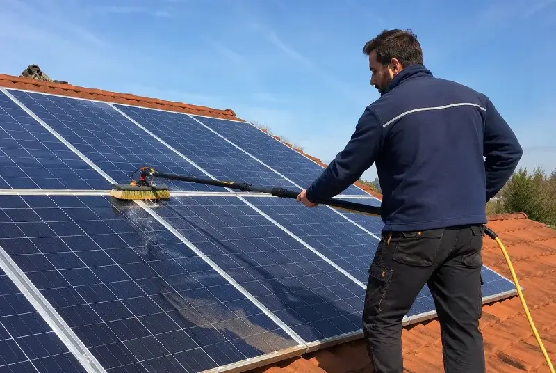Nettoyage et entretien de panneaux solaires à Blaesheim